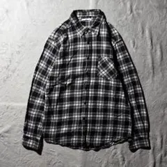 【Y9388】EDWIN 長袖シャツ　サイズXL ブラック