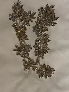 ウェディング ヘッドドレス クリスタル