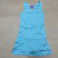 FILA 水色 タンクトップ スカート セット 134/140