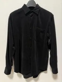 COMOLI コーデュロイ　コモリシャツ　BLACK 1