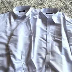 ホワイト 長袖シャツ ワイシャツ 2枚セット