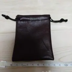 巾着　レザー　小物入れ