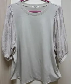 サマンサモス2ブルー　バルーンスリーブ Tシャツ ☆サイズフリーのサムネイル