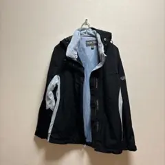 1点物✨【M】 マウンテンパーカー ジャンパー ブラック ジップ不良