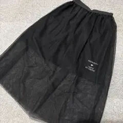GU AND24LOVELY チュールスカート ブラック M