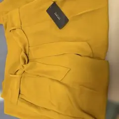 ZARA BASIC マスタード ハイウエストパンツ