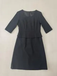 ESPRITMUR ブラック ７号フォーマルワンピース 黒 七分袖