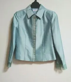 ジャケット　ブラウス　ブルー　9号　東京ソワール