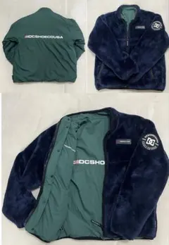 美品　DC SHOE フリースジャケット ネイビー　150