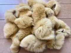 レッキスファー 毛皮 はぎれ / イエロー