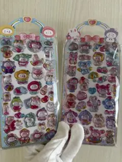 立体硬いシール2枚セット