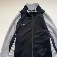 NIKE ナイキ XXL ジャージ 黒ブラック グレー 刺繍ロゴ Y2K