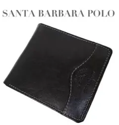 極美品 SANTA BARBARA POLO 折り財布 レザー ブラック