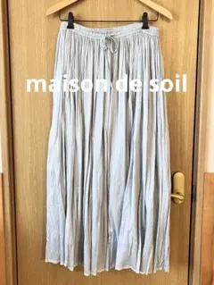 maison de soil コットンシルクギャザースカート - メルカリ