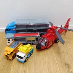 トミカ お片付けコンボイ・トイコー レスキューヘリコプター他　まとめ売り