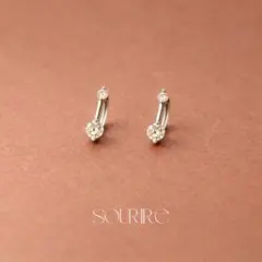 실버 925 귀걸이 후프 귀걸이 츠케파네 ⭐️ 오피스 작고 결혼식