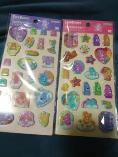 正規品新品ケアベアポップデコパーティーラメきらクリスタルシールセット