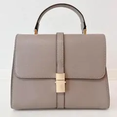 【美品】RODE SKO フラップハンドバッグ ロデスコ ベージュ