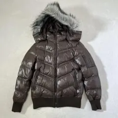 オールドユニクロ プレミアムダウンジャケット 《S》 ファー付メンズ y2k