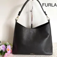 美品⭐︎FURLA フルラ⭐︎ワンショルダーバッグ ブラック レザー