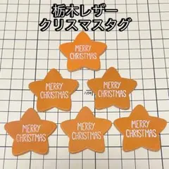 栃木レザークリスマス革タグ6枚セット