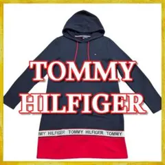 TOMMY HILFIGER ワンピース Mサイズ パーカーワンピ ロゴのサムネイル