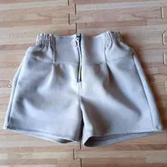 薄い紫色 ハーフパンツ ウエストゴム