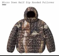 値下げ可‼️Micro Down Half Zip Hooded Pullover