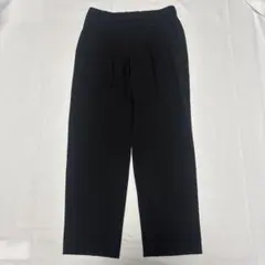 ユニクロ UNIQLO タックワイドパンツ ブラック S