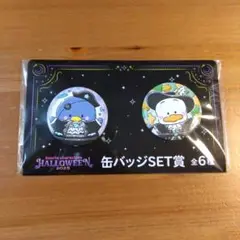 サンリオ ハッピーくじ ハロウィン2025　缶バッジ　タキシードサム　ペックル