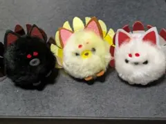 ちょコンとキツネ 九尾 狐 ぬいぐるみ マスコット 3種セット