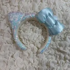 《y様専用》USJ ハローキティスパンコール　カチューシャ　水色