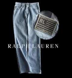 POLO JEANラルフローレン 本革ロゴパッチ メキシコ製 デニムパンツのサムネイル