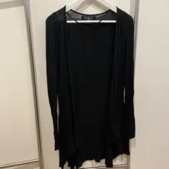Zara Basic ブラック ロングカーディガン Mサイズ