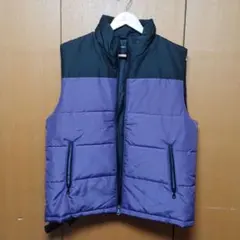 紫と黒のキルティングベスト