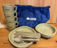 LOGOS アウトドア食器セット 収納袋付きのサムネイル
