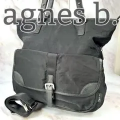 agnes b. voyage トート ブラック 2way 肩掛け 斜めがけ