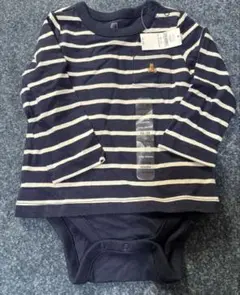 baby GAPストライプロンパース 12-18ヶ月