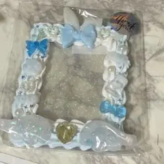 ホイップデコ 硬貨ケースデコ ライトブルー ホワイト