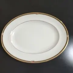 大倉陶園 ゴールドライン オーバル プレート 大皿 37cm - メルカリ