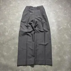 vintage check wide slacks pants c-boy