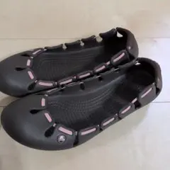 美品　クロックスフラットシューズ サイズ7