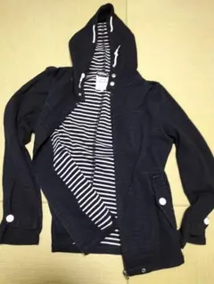 Louis Charlton ネイビー フード付きパーカー M