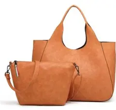 【グッシオ ベーシック】3WAY トートバッグ x ショルダーバッグ レザー