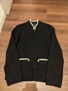 アニエスベー　アルパカジャケット　ブラック