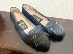 ミハマ　MIHAMA カッターシューズ　フリンジ　80年代　ヴィンテージ　希少のサムネイル