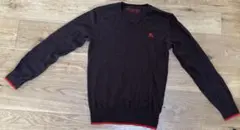 BURBERRY BLACK LABEL Vネックニット