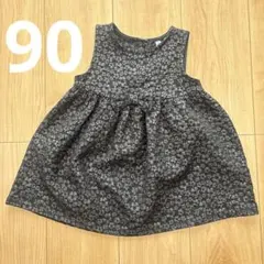 西松屋　黒　ワンピース　90cmのサムネイル