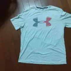 アンダーアーマー白TシャツLG難ありバスケ野球テニス