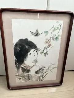 作者不詳・模写◇Flower basket（花籠）◇肉筆画（草間・片岡・ジミー